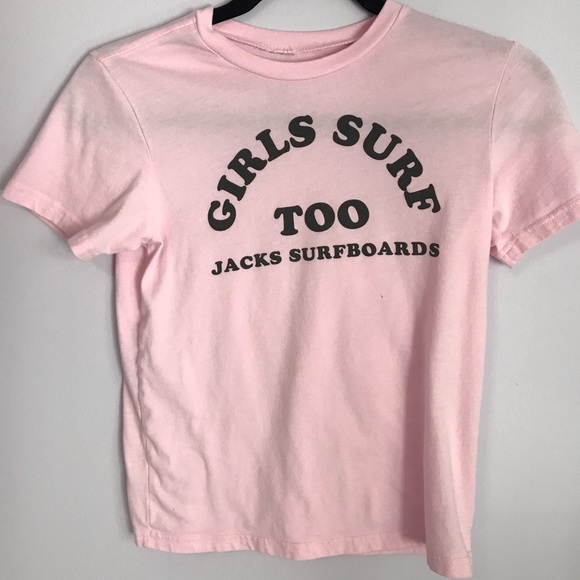 Jacks Surfboards Girls Pink T Shirt - Picture 1 of 3